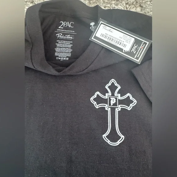 Primitive x 2Pac Tupac T Shirt Mens Size m Black Rap Street Wear Hip Hop - Picture 2 of 6